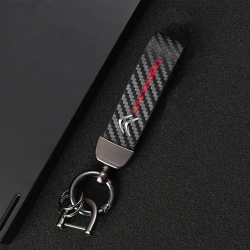 SRCUZK Porte-CléS De Voiture, pour Citroen C3 C5 C7 Porte-clés Durable Résistant à l'usure Porte-clés Voiture Accessoires Voiture,A