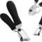 LOPHE Coupe-Ongles,Ciseaux à Ongles Professionnels Noir - Bec Incliné Acier Inoxydable pour Coupe Précise - Ongles Épais Orteils & Ongles Incarnés - Livré avec Poignée Soupl Usage Salon & Maison