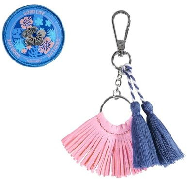 coocazoo Colour UP-Set „Aloha“, rosa-blau, Anhänger & Clip-Patch, kompatibel mit coocazoo Schulrucksäcken, Motiv & Anhänger, austauschbar & individuell, ab der 3. Klasse