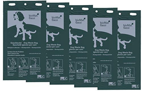 bioMat Kompostierbare Hundekotbeutel, 500 Stk. Gassibeutel, Grün, Hergestellt in der EU