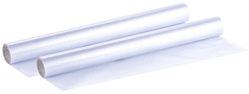 infactory Sichtschutzfolie Fenster: 2er-Set Milchglasfolie, statisch haftende Sichtschutz-Folie, 45x200 cm (Milchglasfolie Fenster, Fenster Sichtschutz, Blickdicht)