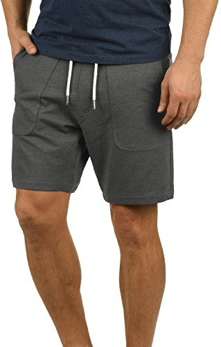 Blend Mulker Herren Sweatshorts Kurze Hose Jogginghose mit Kordel Regular Fit, Größe:S, Farbe:Pewter Mix (70817)