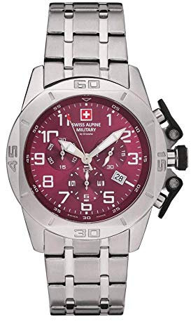 Swiss Alpine Military Herren Uhr Chrono 7063.9136SAM Edelstahl