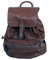 Katana Rucksack aus genarbtem Rindsleder, 69907, schokoladenbraun, One size