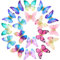 18 Pezzi Fermagli per Capelli a Farfalla Mollette Glitterati Clip per Capelli a Scatto a Farfalla per Accessori di Capelli da Donna Adolescenti (Stili Colorati)