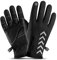 JTIAN Guanti Termici, Guanti Invernali per Uomo Guanti per Touchscreen da Donna Guanti Caldi per Il Freddo per Ciclismo, Guida, Corsa, Campeggio, Escursionismo (M,Black)