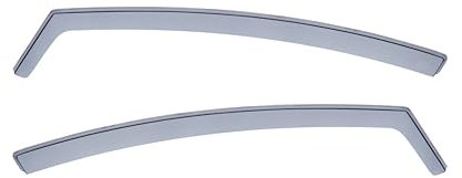 Modifycar - Deflectores Compatibles con Seat Leon II 2005-2012 - Vidrio Acrílico Duradero - Derivabrisas Delanteros Ahumados para Ventanillas - Instalación Interior - 2 Unidades