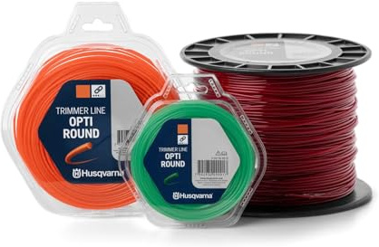 Filo per decespugliatore Opti Round Husqvarna 597668842, 3 mm x 240 mt, Rosso, adatto a tutte le testine portafilo standard.