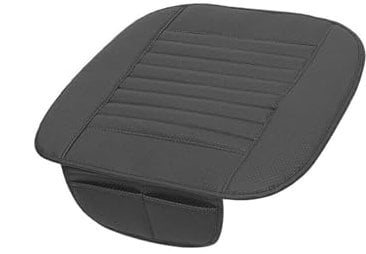 Trintion Auto Sitzkissen Sitzauflagen Autositzauflage Vordersitze Pu Leder Memory Schaum Auto Schwarz,für Büro Reisen Autositz