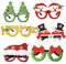 NIWWIN 6 Stück Weihnachtsgläser, Weihnachtsdekorationsgläser, glänzende Dekorationen für Weihnachtsfeiern, Maskenbälle, Karneval, Geschenke für Kinder und Erwachsene.