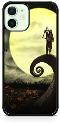 Case for iPhone 12 Pro Max TPU Silicone Nightmare Before Christmas Mr Jack Tim Burton Skeleton Bones Dark