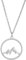 Berganhänger Halskette Kreis Bergkette für Damen Herren Die Berge rufen Halskette Edelstahl Berganhänger Halskette Berganhänger Halskette Schmuck Geschenk für Outdoor-Liebhaber Kletterer