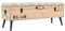 Gecheer Tannenholz Massiv Sitzbank mit Stauraum Sitztruhe Truhenbank Bank Polsterbank Flurbank Aufbewahrungsbox Aufbewahrungsbank 110 x 40 x 50 cm (B x T x H) Mit Einer gepolsterten Sitzfläche