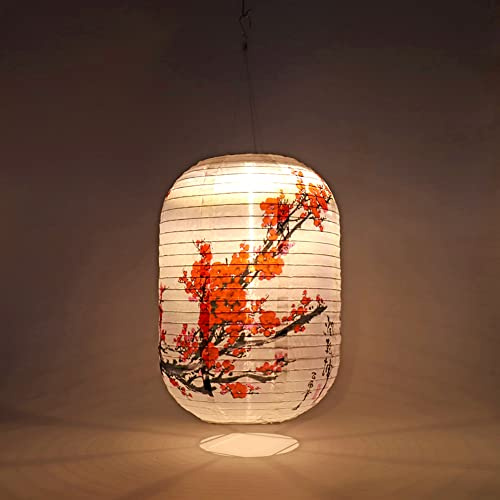 Fiorky Lanternes solaires étanches IP65 de 25 cm, lumière LED en nylon, lampe chinoise japonaise à suspendre pour jardin, mariage, vacances, fête, décoration pour jardin, camping