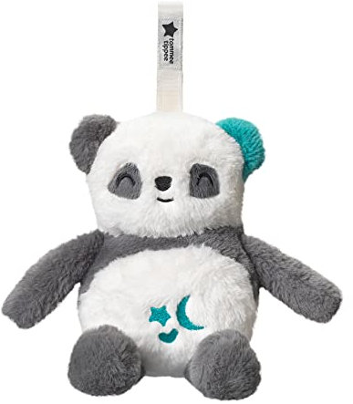 Tommee Tippee Deluxe Ton- und Licht-Einschlafhilfe für Babys und Kleinkinder mit CrySensor, 6 beruhigende Klänge und Nachtlicht, USB-aufladbar und waschmaschinenfest, Pip der Panda