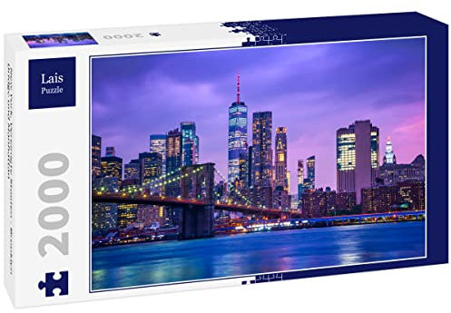 Lais Puzzle New York, Vereinigte Staaten - Brooklyn Bridge und Manhattan 2000 Teile