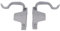LUTH Premium Profi Parts Morsetto a sinistra e destra alla guida superiore cestello compatibile con Bosch 10029558 per lavastoviglie