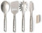 SEA TO SUMMIT - Detour Utensil Set - Küchenhelferset - 5-teilig - Servierlöffel + Spaghettilöffel + Zange + Pfannenwender + Silikonhalterung - BPA-frei - Campingbesteck aus Edelstahl - 580 g