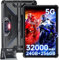OBA OUKITEL RT7 Tablet PC Rugged - 32000mAh Batteria, 24(12+12) GB+256GB Robusto, Android 13 MT6853, 48MP+32MP, 10.1' FHD+, Dual 5G LTE/OTG/GPS/Face ID, Nero