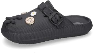 Dockers by Gerli Damen Klassische Sandalen, Frauen Sandalen,offene schuhe,strandschuhe,badeschuhen,badelatschen,aquaschuhe,schwarz,38 EU