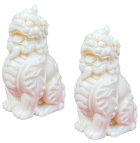 HYQING Glücksstatue, handgefertigte Feng Shui-Statue von Fu FOO Dogs for den Tischeingang oder jeden Raum