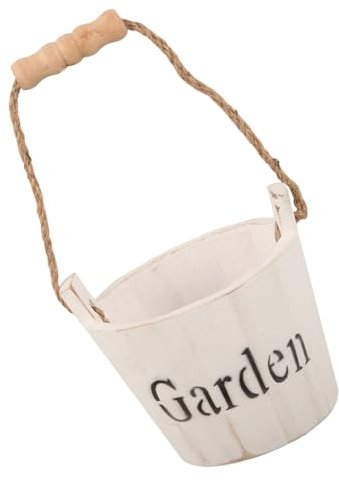 CIMAXIC Fass-pflanztopf Aus Holz Vintage-Garten-deko Blumenpflanztopf Im Landhausstil Für Draußen Verwendung