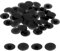 sourcing map 100PCS Screw Cap Covers, 17mm Waterproof Plastic Screw Decorative Caps for Phillips Cam Lock Nuts Self-Tapping Screws, Black