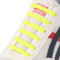 CCSOFTIME Gummi Schnürsenkel Ohne Binden für Kinder Erwachsene,Elastische Silikon Schuhbänder für Sneaker,Sportschuhe,Laufschuhe und Freizeitschuhe,Neon Gelb