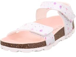 Superfit Mädchen Fussbettpantoffel Hausschuhe 1-000123, Weiss 1050, 39 EU