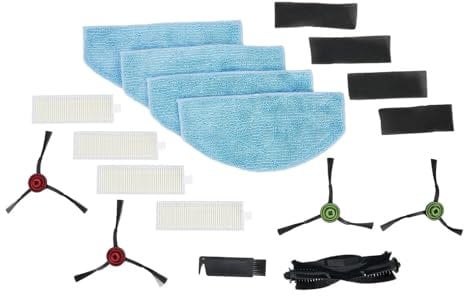 TROGPYXG Kompatibel mit Tikom G8000 G8000 Pro / G20 Roboter-Staubsauger, Haupt-/Seitenbürste, Filter, Wischtuch, Zubehör-Set, Ersatzteil