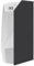 Susoso Urinal Trennwand, 40 * 90cm Wandmontage Schamwand aus Edelstahl WC Herren Schräger Winkel Schwarz