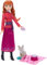 Mattel Disney Frozen - Anna e Cucciolo di Lupo, set con bambola Anna e personaggio amico ispirati agli Animali di Arendelle, 4 accessori inclusi, giocattolo per bambini, 3+ anni, JFG17
