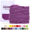 Slaace Lacci soffici per scarpe da ginnastica - Lacci per scarpe gonfie da 48/81 cm, lacci spessi e pelosi per scarpe casual, Viola scuro, 55 (140cm)
