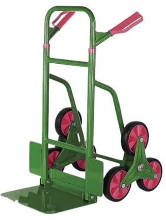 DGOINGPI Handkarre und Transportwagen für Treppensteiger, Hochleistungs-Trolley mit 300 kg Kapazität und Teleskopgriff(Army Green)