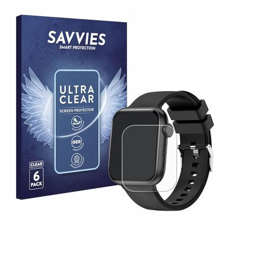 savvies 6 Pezzi Pellicola Protettiva per zaisia QS30 1.85 Protezione Schermo Trasparente