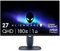Alienware 27 Gaming Monitor - AW2725DM - 27 180Hz 1ms QHD Display, IPS, NVIDIA G-SYNC, AMD Freesync, VESA AdaptiveSync.