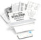 iDPRT Tragbare Drucker Wireless für Reisen,MT610 Mini Thermodrucker A4,Bluetooth Drucker für Reisen,Zuhause,Studium,Wireless Drucker für den Heimgebrauch Kompatibel mit iOS,Android und PC,Weiß