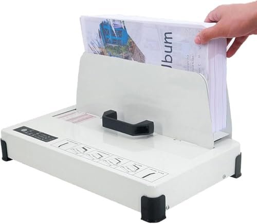 YCNLYSSR A4 Thermobindegerät, Heißschmelzgerät, Thermobinder, Klebebindegerät, Hardcover-Binder, maximale Bindedicke 50 mm