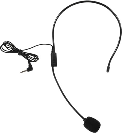 SUPVOX Realistic Fake Headset Microphone Prop for Stage Performances and Dance Parties Lightweight Costume Accessory for Cosplay and School Events Enhances Visual Appeal