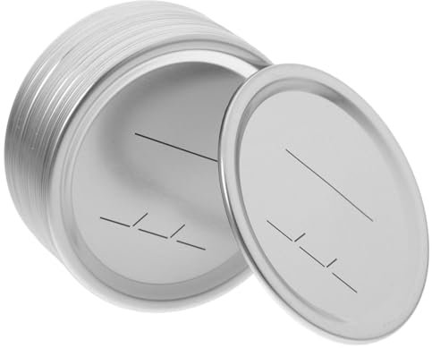 Kichvoe Couvercles De Bocaux En Fer Blanc 80 Mm Étanches Réutilisables Lot De 20 Pour Conservation Alimentaire La Cuisine
