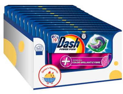 Capsule Detersivo Lavatrice Colori e Fibre Brillanti – 19 Lavaggi – Variazioni 4/8/12 Pezzi (12)