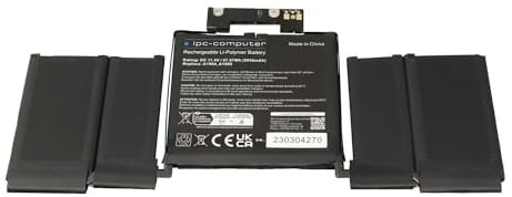 IPC-Computer A1964 Akku 57,7Wh | kompatibel mit Apple MacBook Pro (13 2019), MacBook Pro (13 2020)