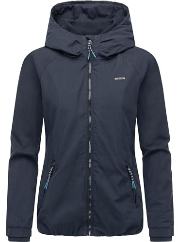 Ragwear Damen leichte Übergangsjacke kurze Blouson-Jacke mit Kapuze Dizzie A YOUMODO XS-5XL