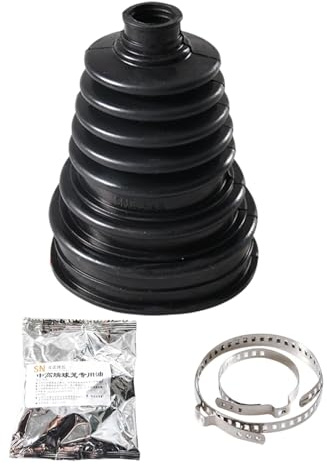 Juego de manguitos para eje: 22 cm, cubierta de eje de transmisión a prueba de polvo, universal para juntas CV con abrazaderas para reparar chasis de camiones. Utiliza una retención de grasa