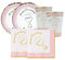 IRPot - Kit N 2 ADDOBBI Prima Comunione Classic Rosa Accessori TAVOLA Festa