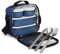 PracticFood - Kit Urban Food Negro Cubiertos - Bolsa térmica porta alimentos. Dots Azul