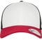Flexfit 3-Tone Baseball Cap, red/White/Black, S/M