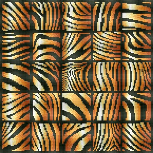 DIAMOND DOTZ Painting, Intermediate Kit, DD9, Tissue, Wild, 41 x 41cm