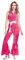 amscan 9905746 Adult Ladies Pink Disco Jumpsuit Fancy Dress Retro Costume (UK Dress 14-16)