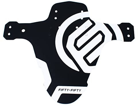 FIFTY-FIFTY MTB Schutzblech, Fahrrad Schutzblech, Schutzbleche Mountainbike Hinten und Vorne Schlamm schaber Spritzschutz Fit 26 27.5 29 Zoll Fat Bike (Weiß, 1 Stück)